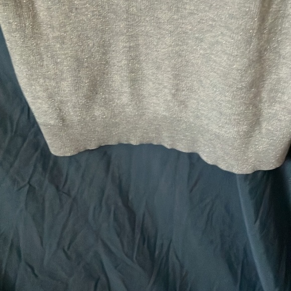 Banana Republic: Silver Sparkle Turtleneck Sweater Tank Top- M - Picture 5 of 16